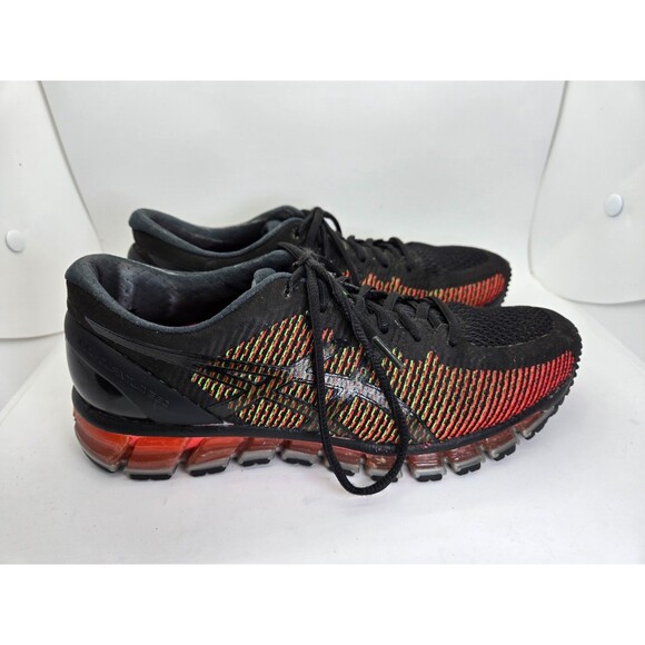 Asics Gel-Quantum 360 Shoes Mens 7.5 Black Green Gecko Running Athletic Sneakers - Picture 1 of 9
